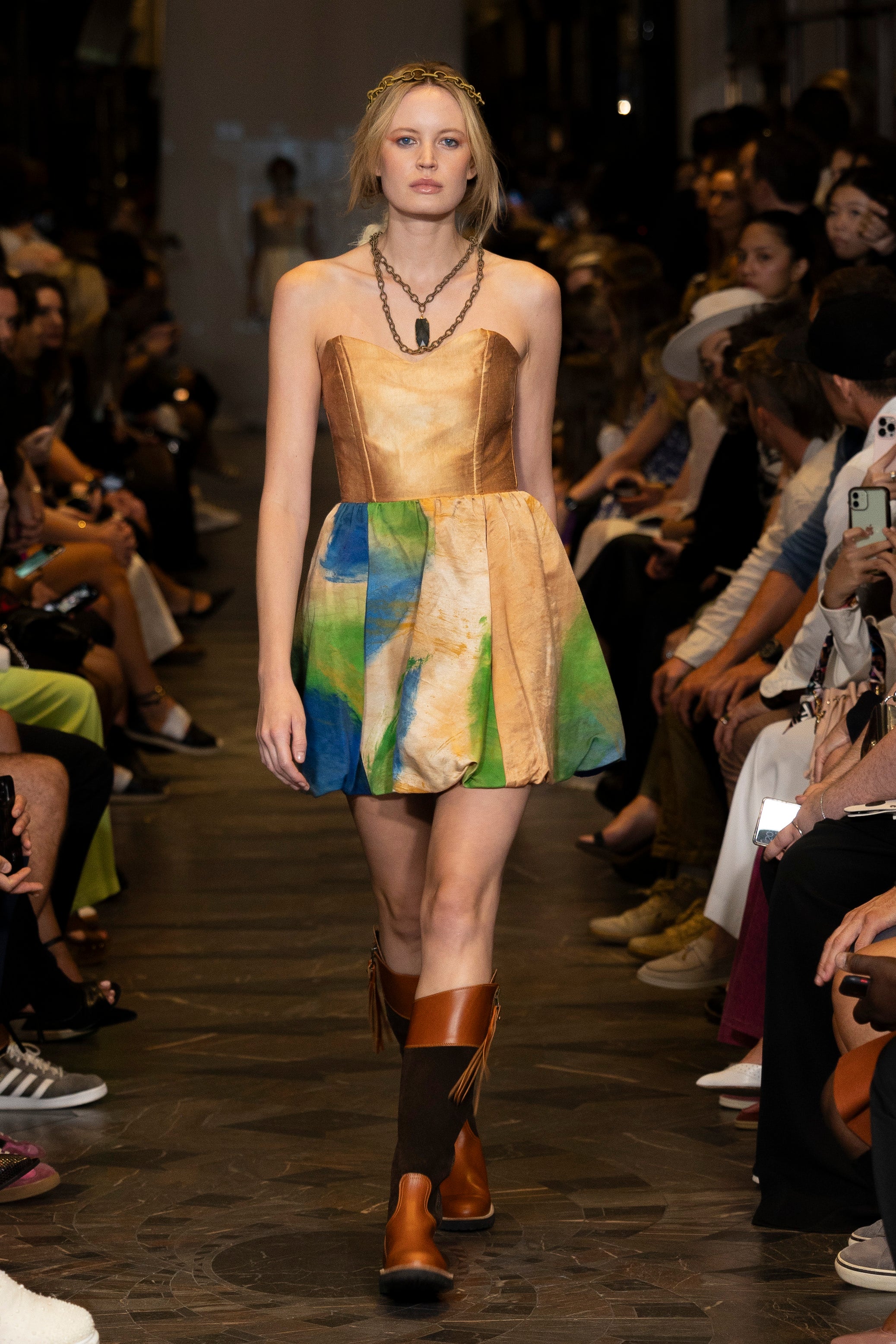 Elephant painted Cocktail dress