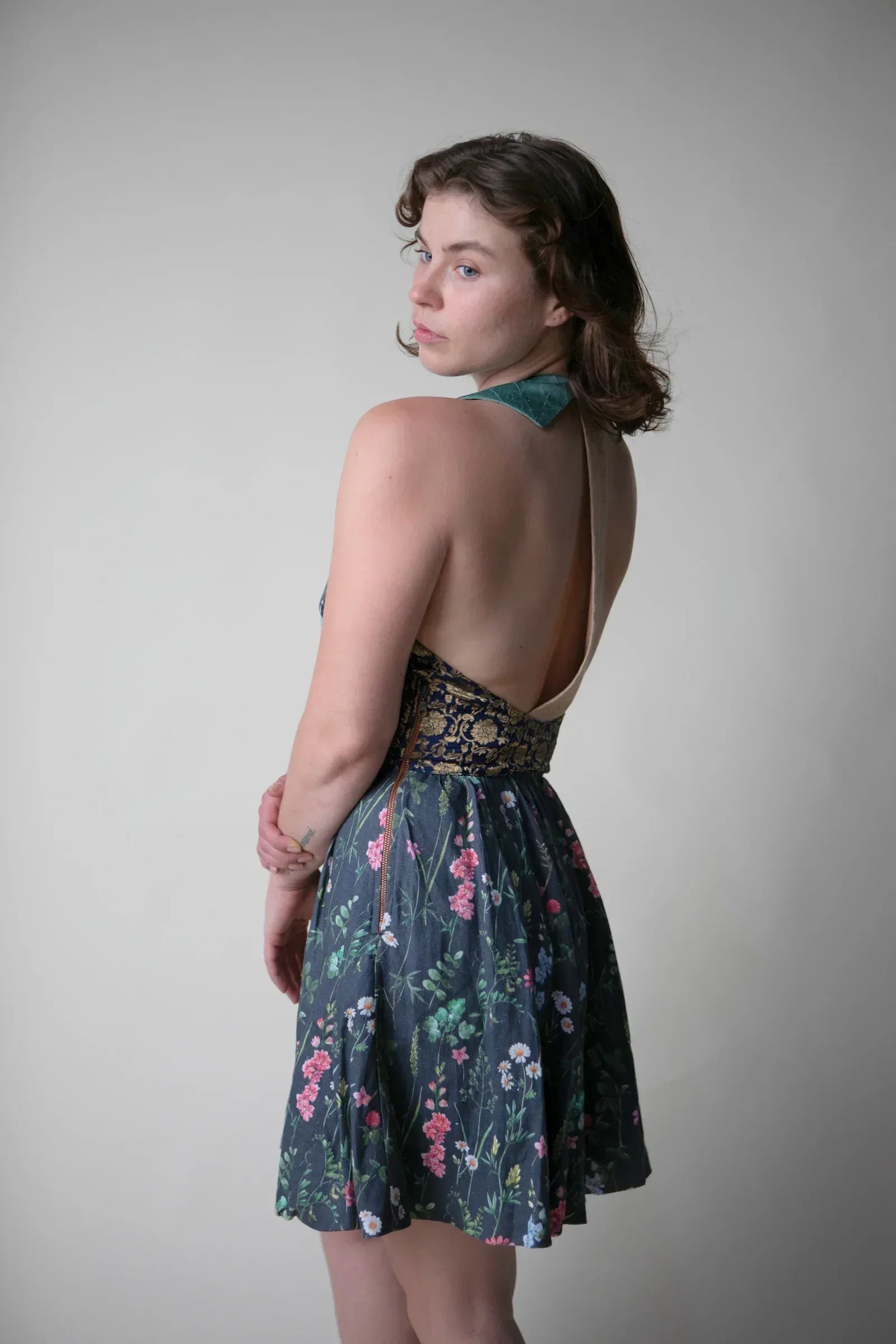 Midnight Flowers Cocktail Dress
