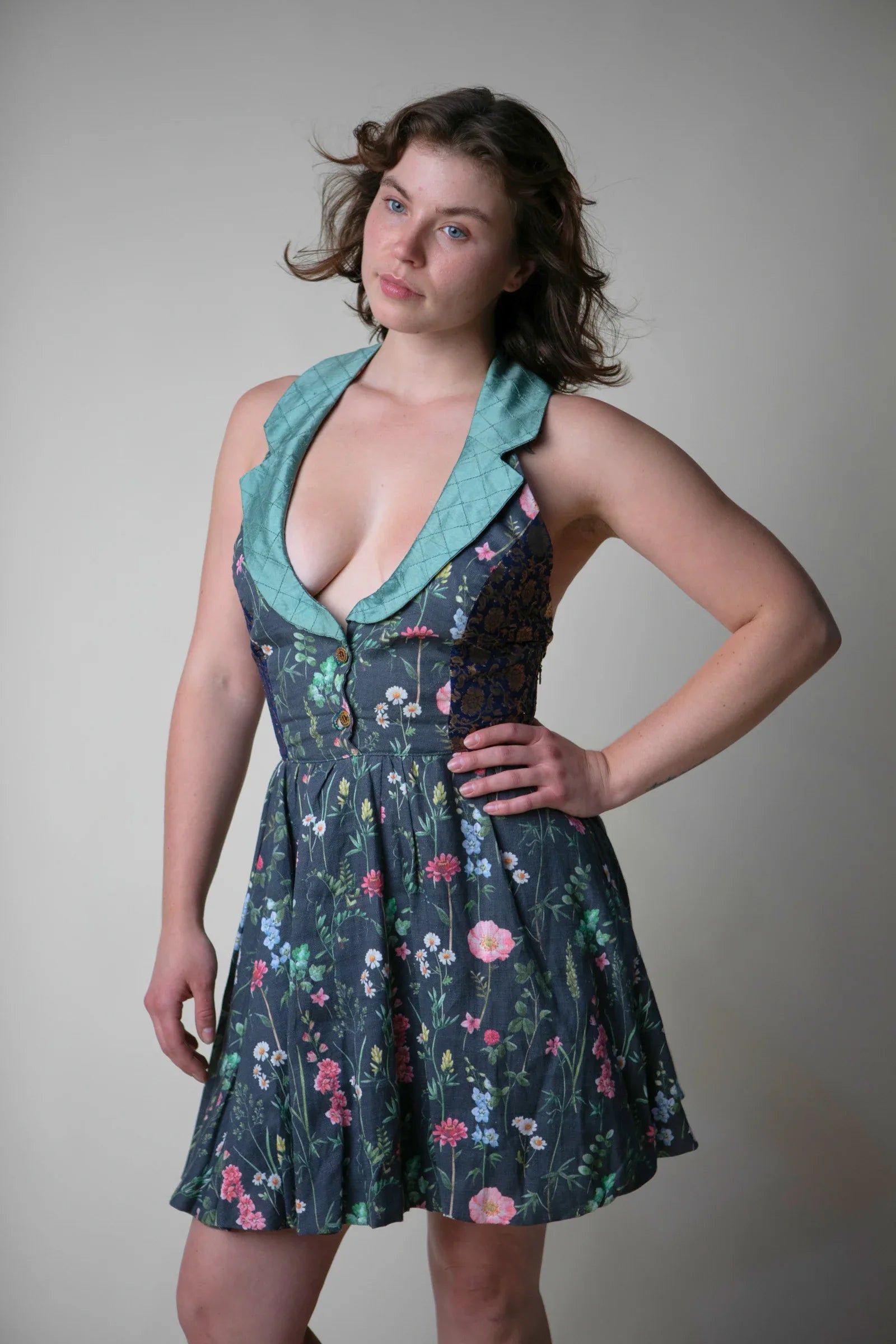 Midnight Flowers Cocktail Dress
