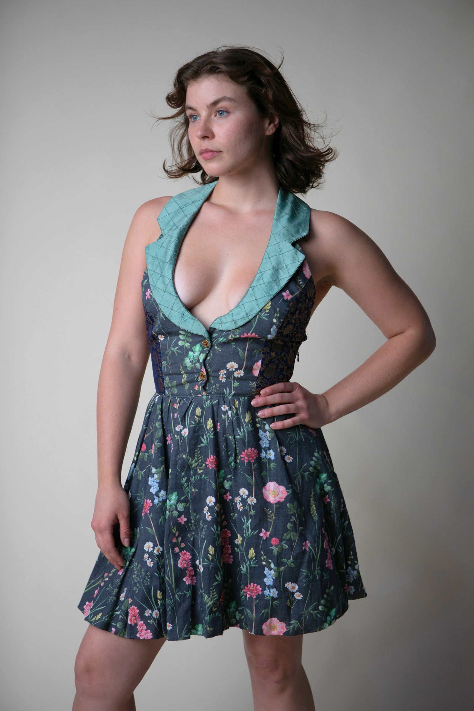 Midnight Flowers Cocktail Dress