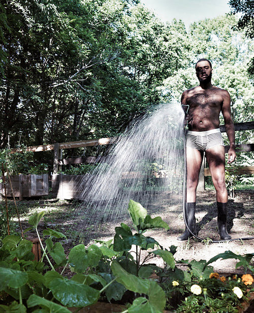 A Striped Boxer Brief