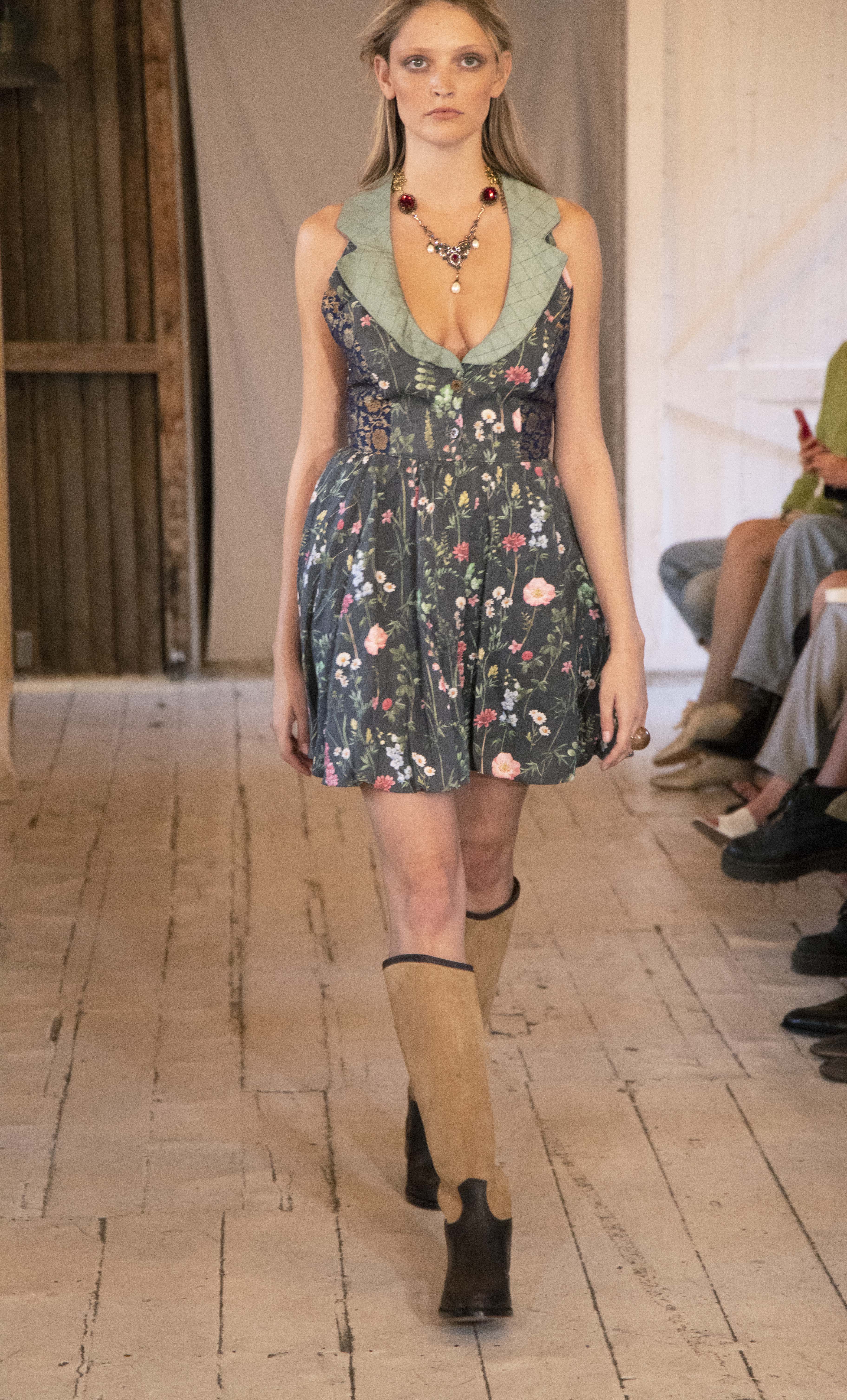 Midnight Flowers Cocktail Dress