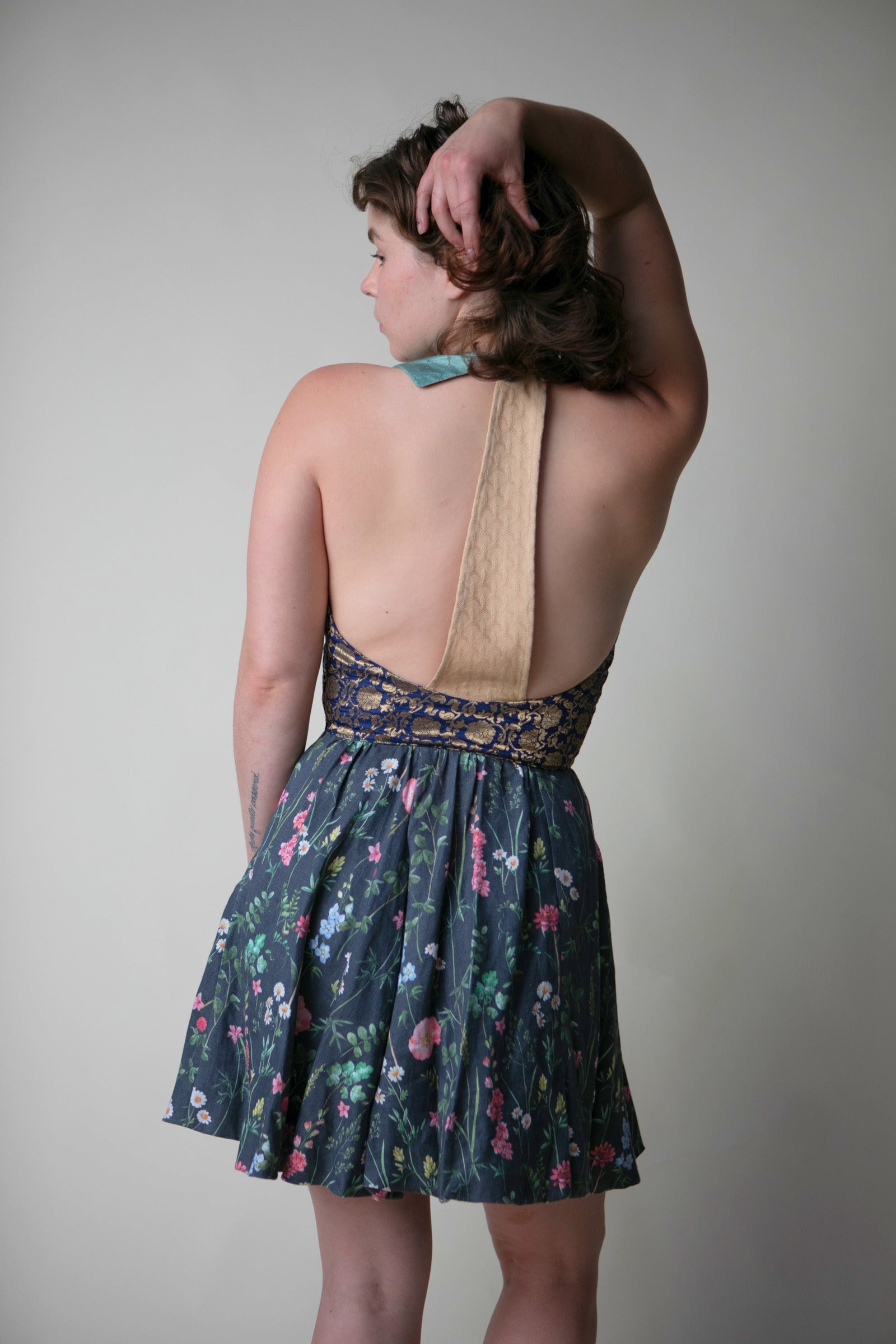 Midnight Flowers Cocktail Dress