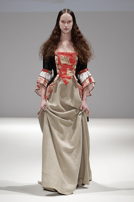 French Toile Corset Riding Coat