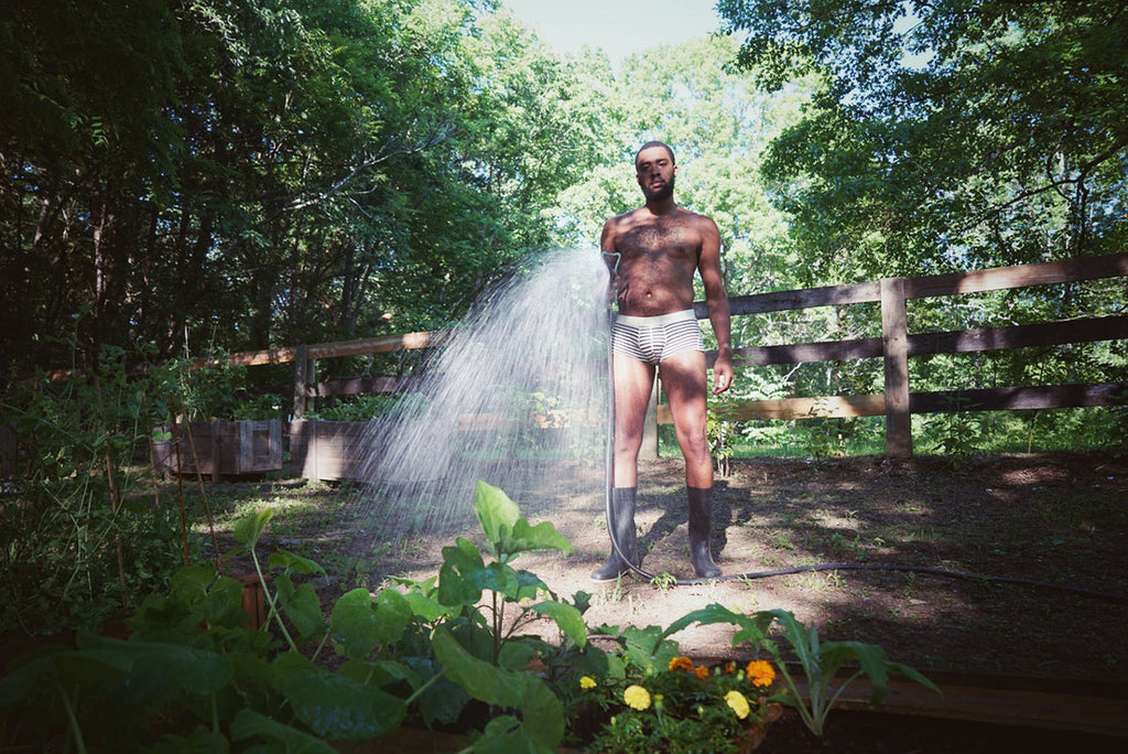 A Striped Hemp Boxer Brief